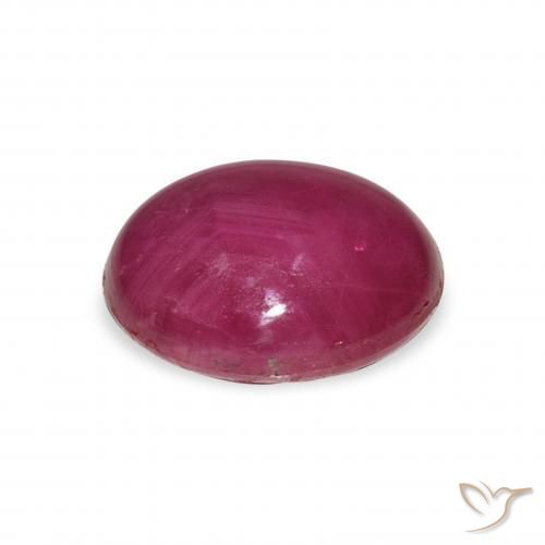 Star Ruby Gemstone in 12 x 10 mm (calibrated) Size for Sale, Star Ruby Stone in Pink Berry Purple Color