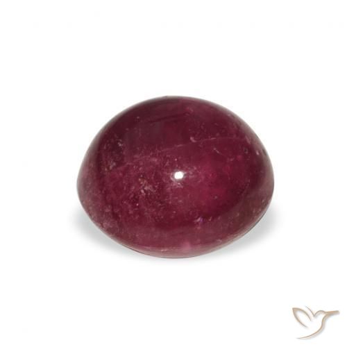Star Ruby Gemstone in 8.9 x 8.4 mm Size for Sale, Star Ruby Stone in Deep Magenta Color