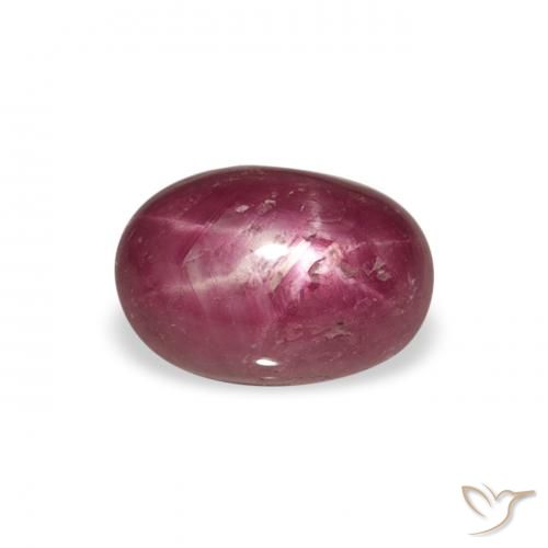 2.87ct Natural Medium Light-Purple Star Ruby, Oval, Opaque