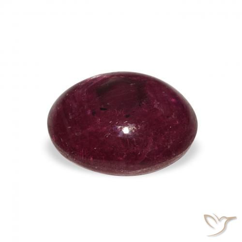 Star Ruby Gemstone in 9.3 x 8 mm Size for Sale, Star Ruby Stone in Deep Red Color