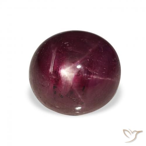 5.04 ct Red Star Ruby Stone, Natural Star Ruby in Oval Cabochon Shape for Sale