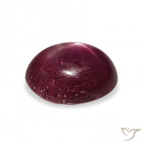 Star Ruby Gemstone in 11.7 x 9 mm Size for Sale, Star Ruby Stone in Dark Red Color