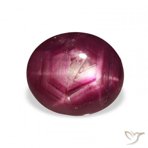3.53ct Natural Deep Red Star Ruby, Oval, Opaque