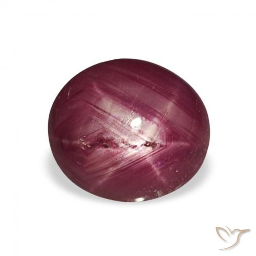 3.25ct Natural Wine Red Star Ruby, Oval, Opaque