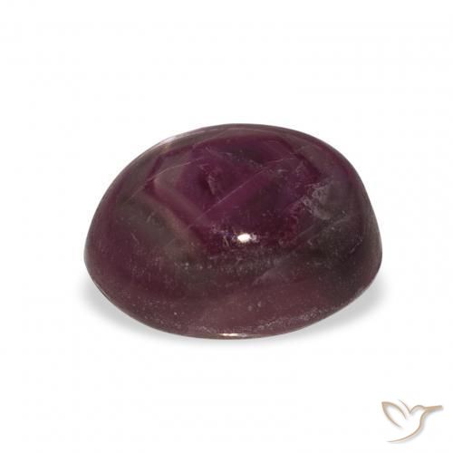 Star Ruby Gemstone in 11 x 9 mm (calibrated) Size for Sale, Star Ruby Stone in Deep Red Color
