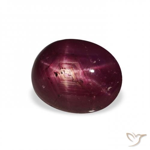 3.20 ct Red Star Ruby Stone, Natural Star Ruby in Oval Cabochon Shape for Sale