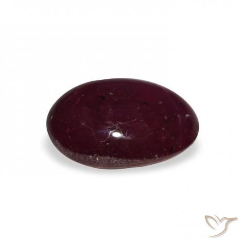 Star Ruby Gemstone in 9.7 x 7.6 mm Size for Sale, Star Ruby Stone in Deep Red Color
