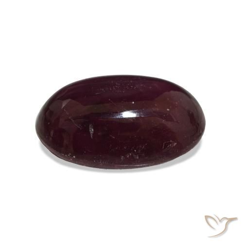Star Ruby Gemstone in 11.1 x 7.4 mm Size for Sale, Star Ruby Stone in Raspberry Red Color