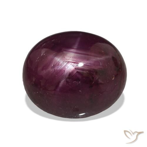 6.90ct Raspberry Red Star Ruby, Oval, Opaque