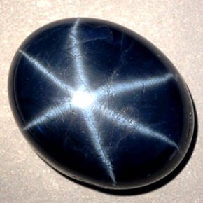 9.13 ct Blue Star Sapphire Stone, Natural Star Sapphire in Oval Cabochon Shape for Sale