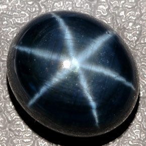 12.43 ct Blue Star Sapphire Stone, Natural Star Sapphire in Oval Cabochon Shape for Sale