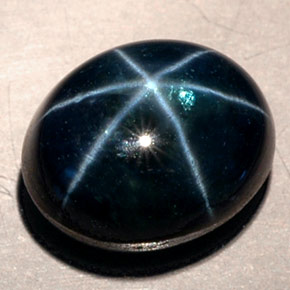 11.53 ct Blue Star Sapphire Gemstone, Star Sapphire Gem in Oval Cabochon Shape for Sale.