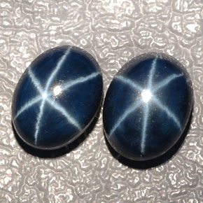 4.22 ct Blue Star Sapphire Stone, Natural Star Sapphire in Oval Cabochon Shape for Sale