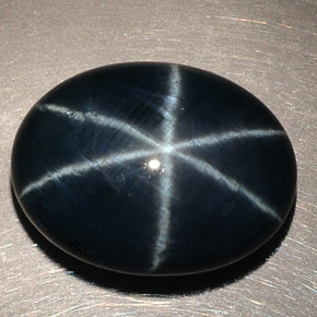 14.60 ct Blue Star Sapphire Gemstone, Star Sapphire Gem in Oval Cabochon Shape for Sale.