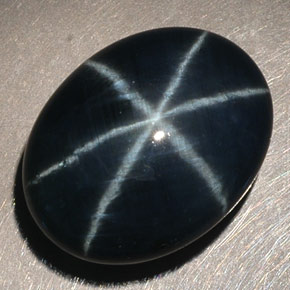 Star Sapphire Gemstone in 16.5 x 12.8 mm Size for Sale, Star Sapphire Stone in Blue Color