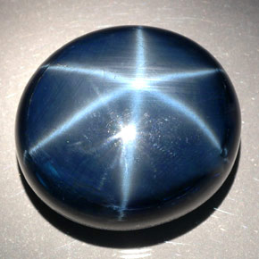 78.81 ct Blue Star Sapphire Stone, Natural Star Sapphire in Oval Cabochon Shape for Sale