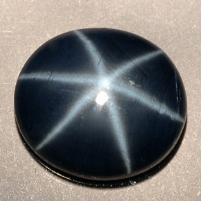 5.38 ct Blue Star Sapphire Gemstone, Star Sapphire Gem in Oval Cabochon Shape for Sale.