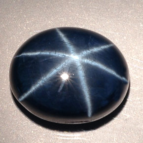 19.63 ct Blue Star Sapphire Gemstone, Star Sapphire Gem in Oval Cabochon Shape for Sale.
