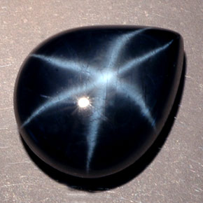 Star Sapphire Gemstone in 14.6 x 11.7 mm Size for Sale, Star Sapphire Stone in Blue Color