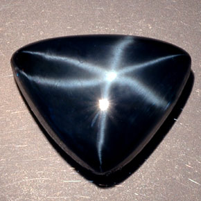 13.29 ct Blue Star Sapphire Stone, Natural Star Sapphire in Trillion Cabochon Shape for Sale