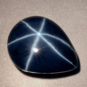 Star Sapphire Gemstone in 13.2 x 10.2 mm Size for Sale, Star Sapphire Stone in Blue Color