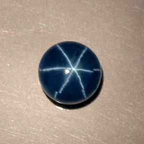 Star Sapphire Gemstone in 6.5 mm (calibrated) Size for Sale, Star Sapphire Stone in Blue Color