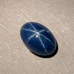 1.15 ct Blue Star Sapphire Gemstone, Star Sapphire Gem in Oval Cabochon Shape for Sale.