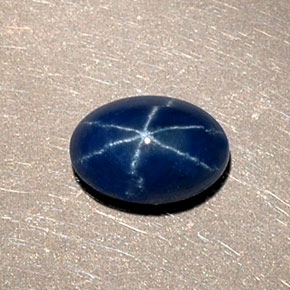 1.15 ct Blue Star Sapphire Stone, Natural Star Sapphire in Oval Cabochon Shape for Sale