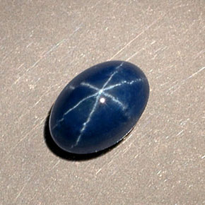 Star Sapphire Gemstone in 6.7 x 4.6 mm Size for Sale, Star Sapphire Stone in Blue Color