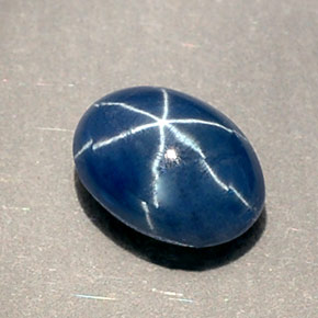 1.01 ct Blue Star Sapphire Stone, Natural Star Sapphire in Oval Cabochon Shape for Sale