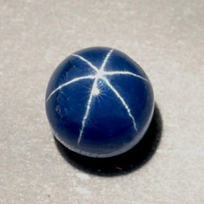 1.89 ct Blue Star Sapphire Stone, Natural Star Sapphire in Round Cabochon Shape for Sale
