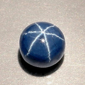 1.92 ct Blue Star Sapphire Stone, Natural Star Sapphire in Round Cabochon Shape for Sale