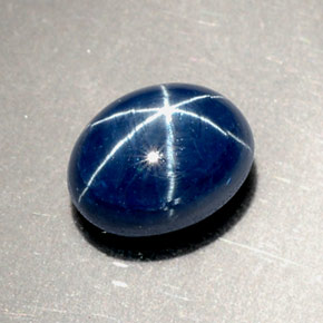 Star Sapphire Gemstone in 8.3 x 6.4 mm Size for Sale, Star Sapphire Stone in Blue Color