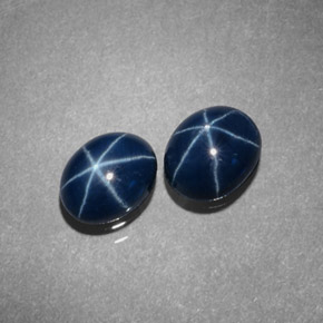 1.04 ct Blue Star Sapphire Stone, Natural Star Sapphire in Oval Cabochon Shape for Sale