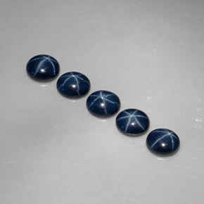 3.05 ct Blue Star Sapphire Gemstone, Star Sapphire Gem in Oval Cabochon Shape for Sale.