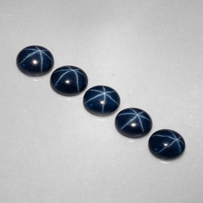 3.06 ct Blue Star Sapphire Gemstone, Star Sapphire Gem in Oval Cabochon Shape for Sale.