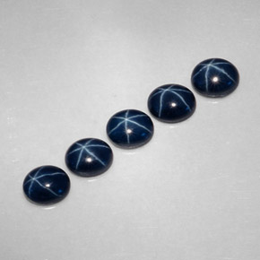 3.06 ct Blue Star Sapphire Stone, Natural Star Sapphire in Oval Cabochon Shape for Sale