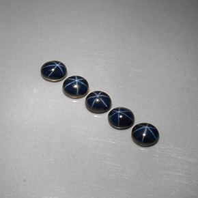 3.59 ct Blue Star Sapphire Gemstone, Star Sapphire Gem in Oval Cabochon Shape for Sale.