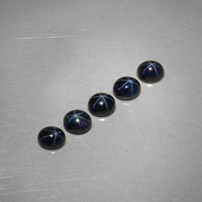 4.23 ct Blue Star Sapphire Stone, Natural Star Sapphire in Oval Cabochon Shape for Sale