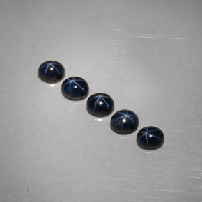 Star Sapphire Gemstone in 5.2 x 4.2 mm Size for Sale, Star Sapphire Stone in Blue Color