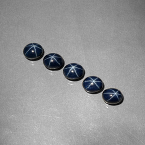 3.40 ct Blue Star Sapphire Gemstone, Star Sapphire Gem in Oval Cabochon Shape for Sale.