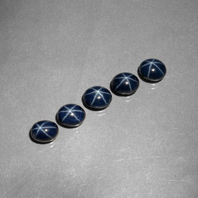 3.40 ct Blue Star Sapphire Stone, Natural Star Sapphire in Oval Cabochon Shape for Sale