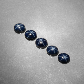 2.88 ct Blue Star Sapphire Gemstone, Star Sapphire Gem in Oval Cabochon Shape for Sale.