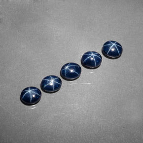 3.56 ct Blue Star Sapphire Stone, Natural Star Sapphire in Oval Cabochon Shape for Sale