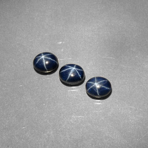 Star Sapphire Gemstone in 5.2 x 4.2 mm Size for Sale, Star Sapphire Stone in Blue Color