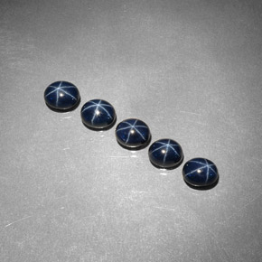 3.93 ct Blue Star Sapphire Gemstone, Star Sapphire Gem in Oval Cabochon Shape for Sale.