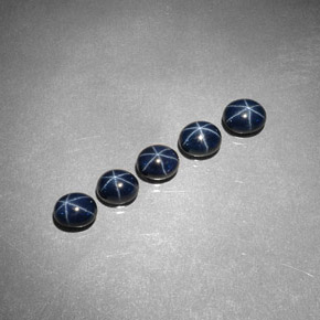 3.93 ct Blue Star Sapphire Stone, Natural Star Sapphire in Oval Cabochon Shape for Sale