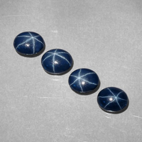 2.38 ct Blue Star Sapphire Gemstone, Star Sapphire Gem in Oval Cabochon Shape for Sale.