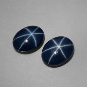 3.72 ct Blue Star Sapphire Gemstone, Star Sapphire Gem in Oval Cabochon Shape for Sale.