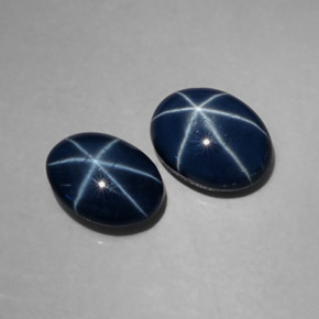3.72 ct Blue Star Sapphire Stone, Natural Star Sapphire in Oval Cabochon Shape for Sale